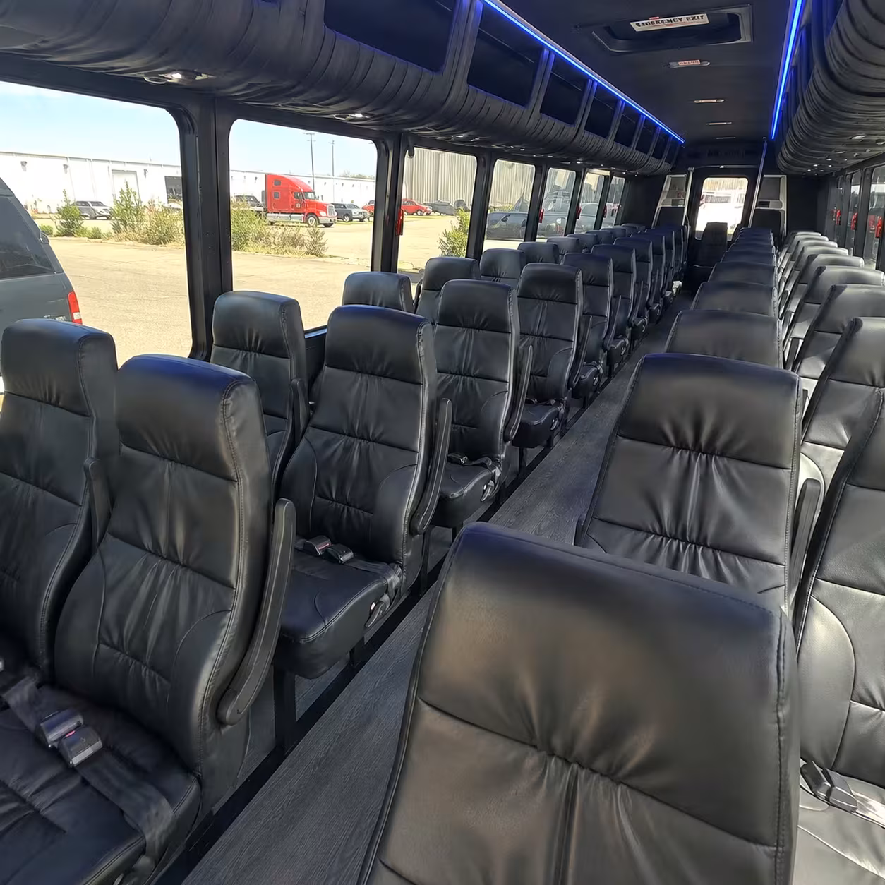 28 passenger minibus interior