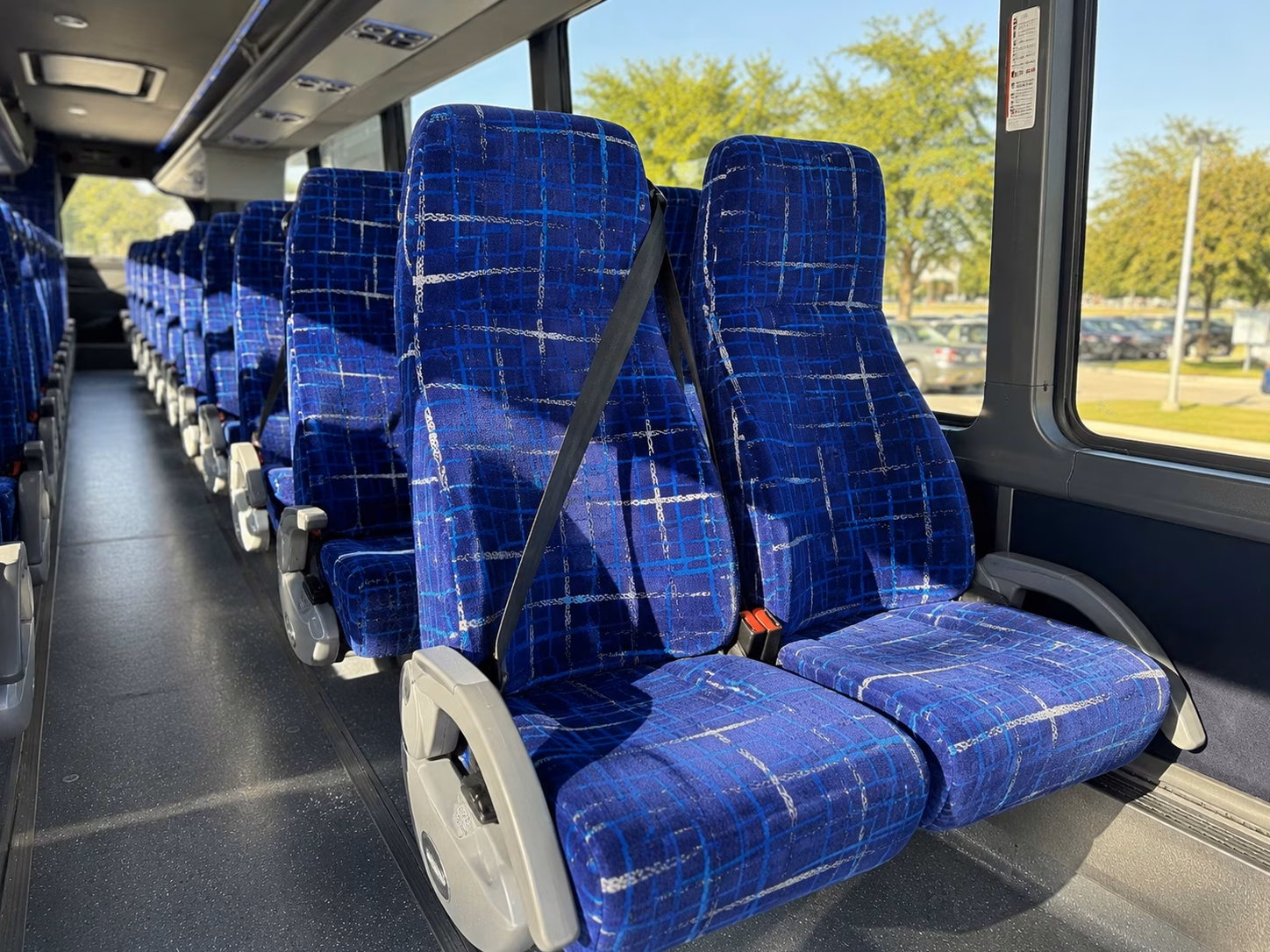 dallas charter bus rental inside