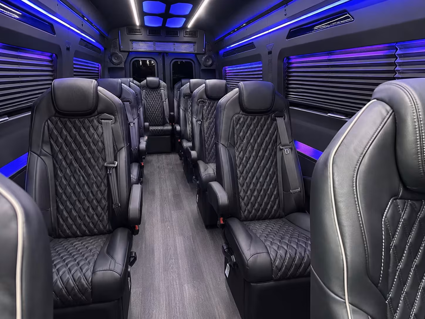 sprinter van with driver inside
