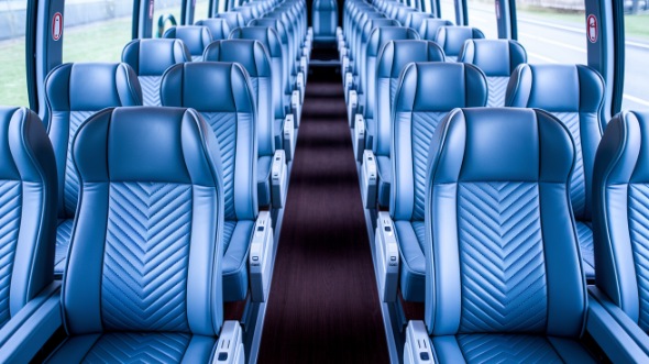 54 passenger charter bus interior dallas