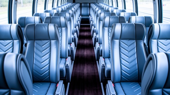 56 passenger charter bus interior dallas