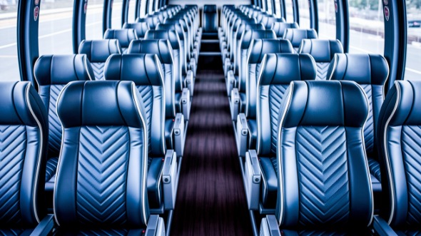 dallas 50 passenger charter bus inside