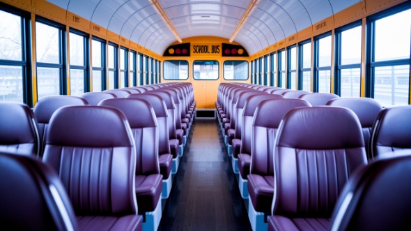 dallas school bus rental inside