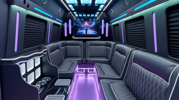 sprinter limo rental interior dallas
